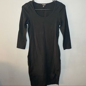 Express bodycon tulip hem dress